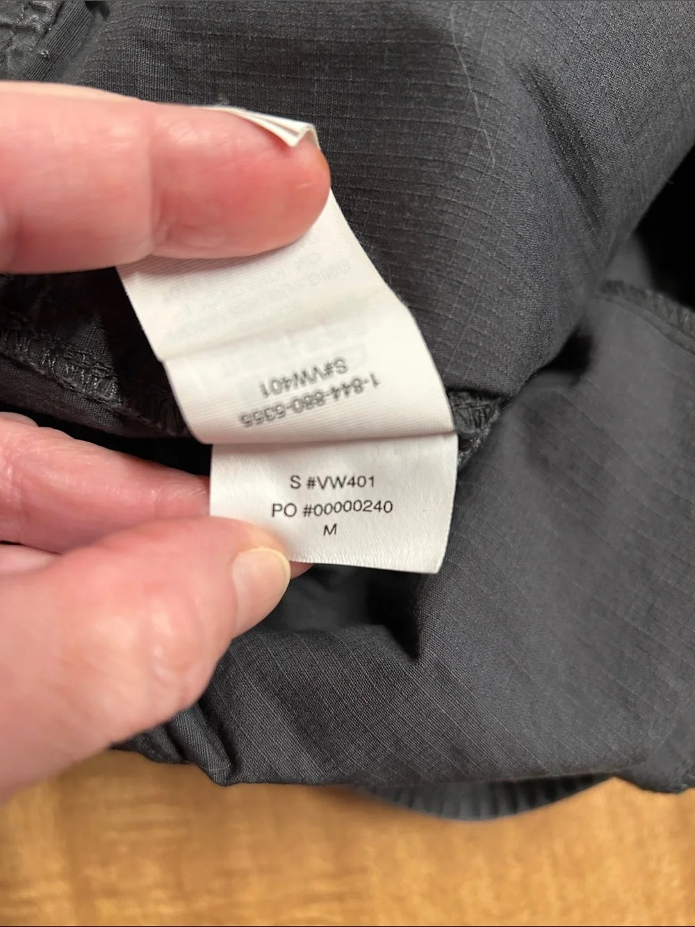 Vuori Women Ripstop Pants Dk Gray Canvas Drawstring Tapered VW401 Stretch Sz M U